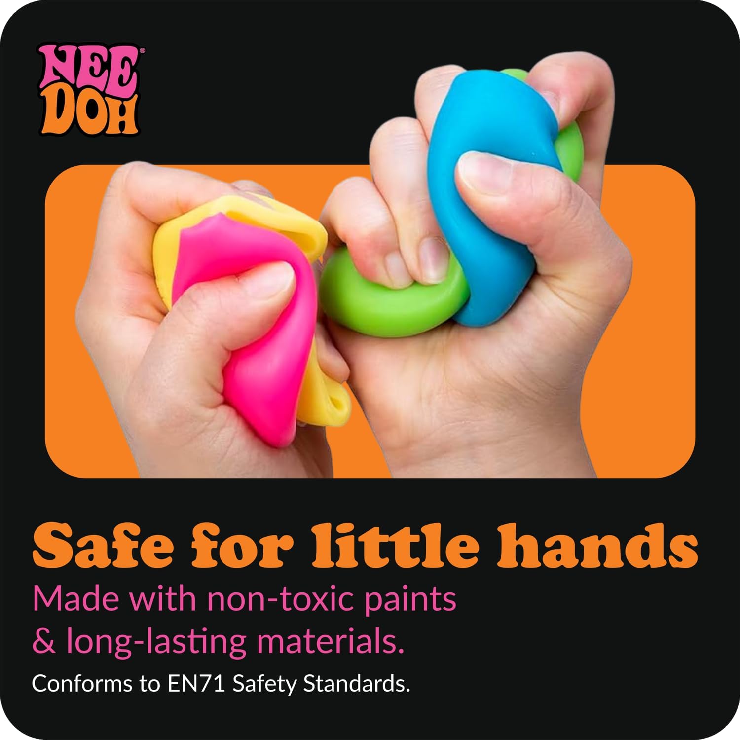 NeeDoh Color Change Squeeze Heart — Color Change sensory fidget toy, NeeDoh stress ball — photo 5 of 5