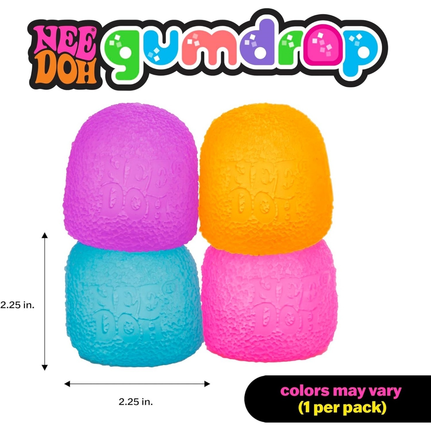 NeeDoh Gumdrop — Cubes & Shapes sensory fidget toy, NeeDoh stress ball — photo 6 of 11