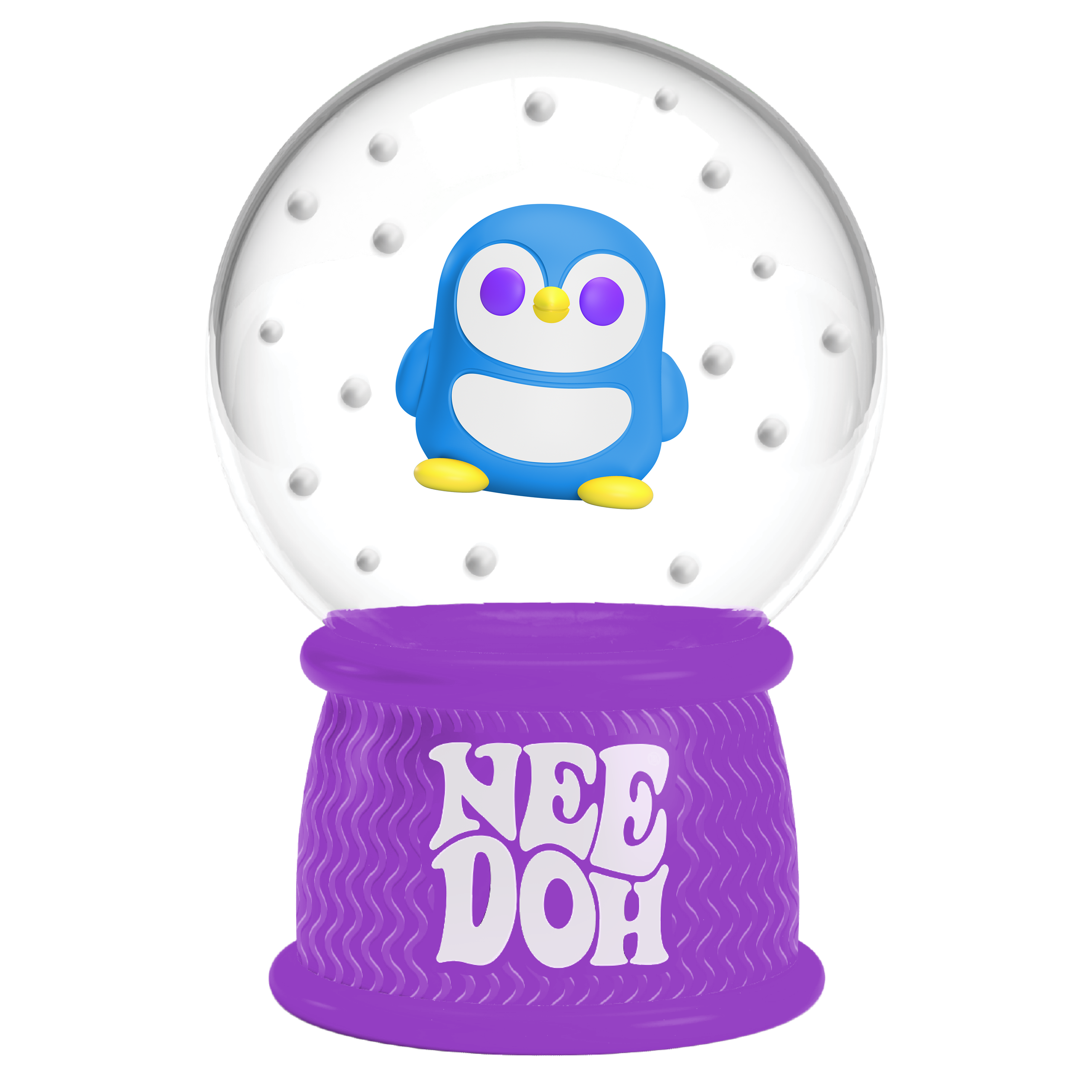 NeeDoh Squish N Flow Snow Globe — Seasonal sensory fidget toy, NeeDoh stress ball — photo 4 of 6