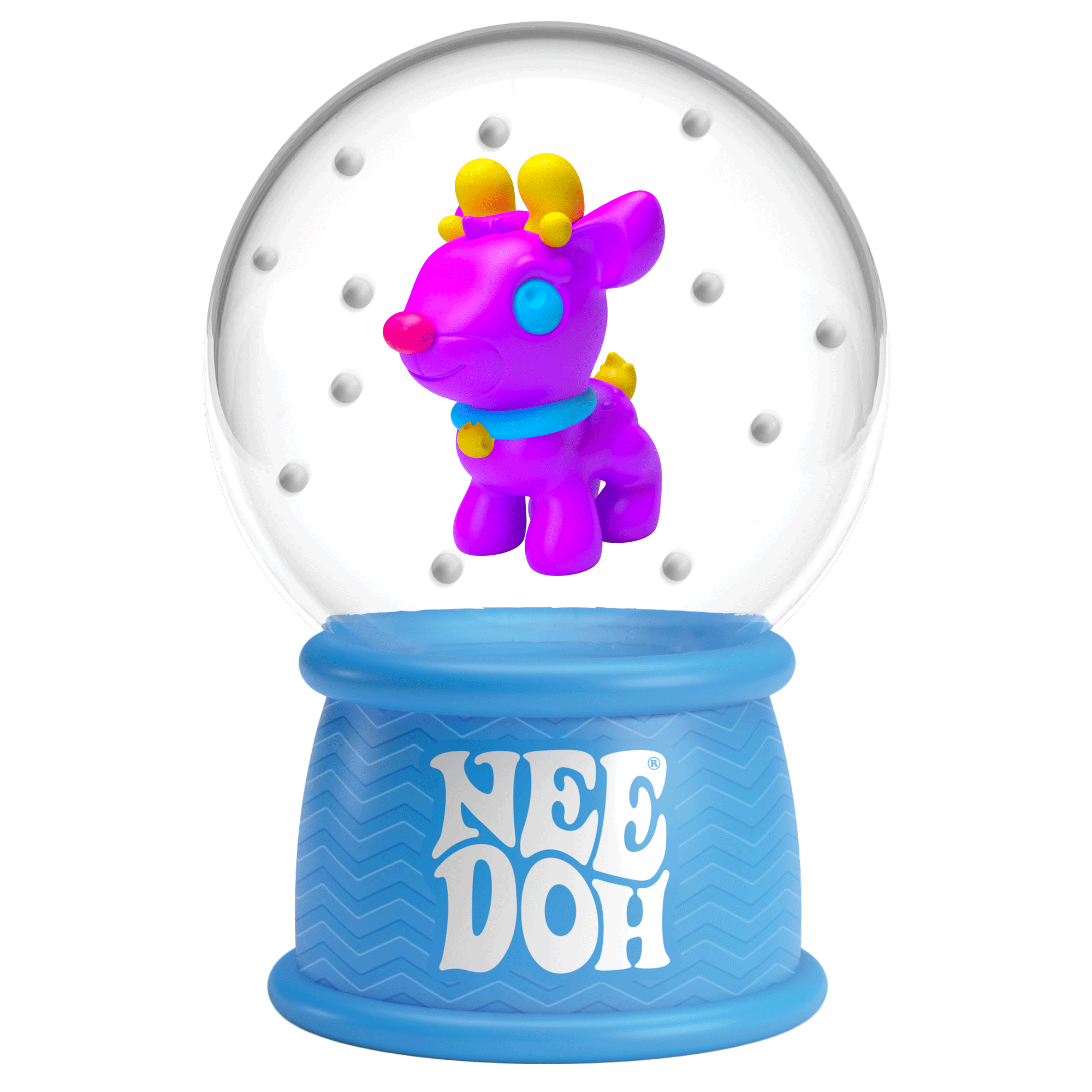 NeeDoh Squish N Flow Snow Globe — Seasonal sensory fidget toy, NeeDoh stress ball — photo 5 of 6
