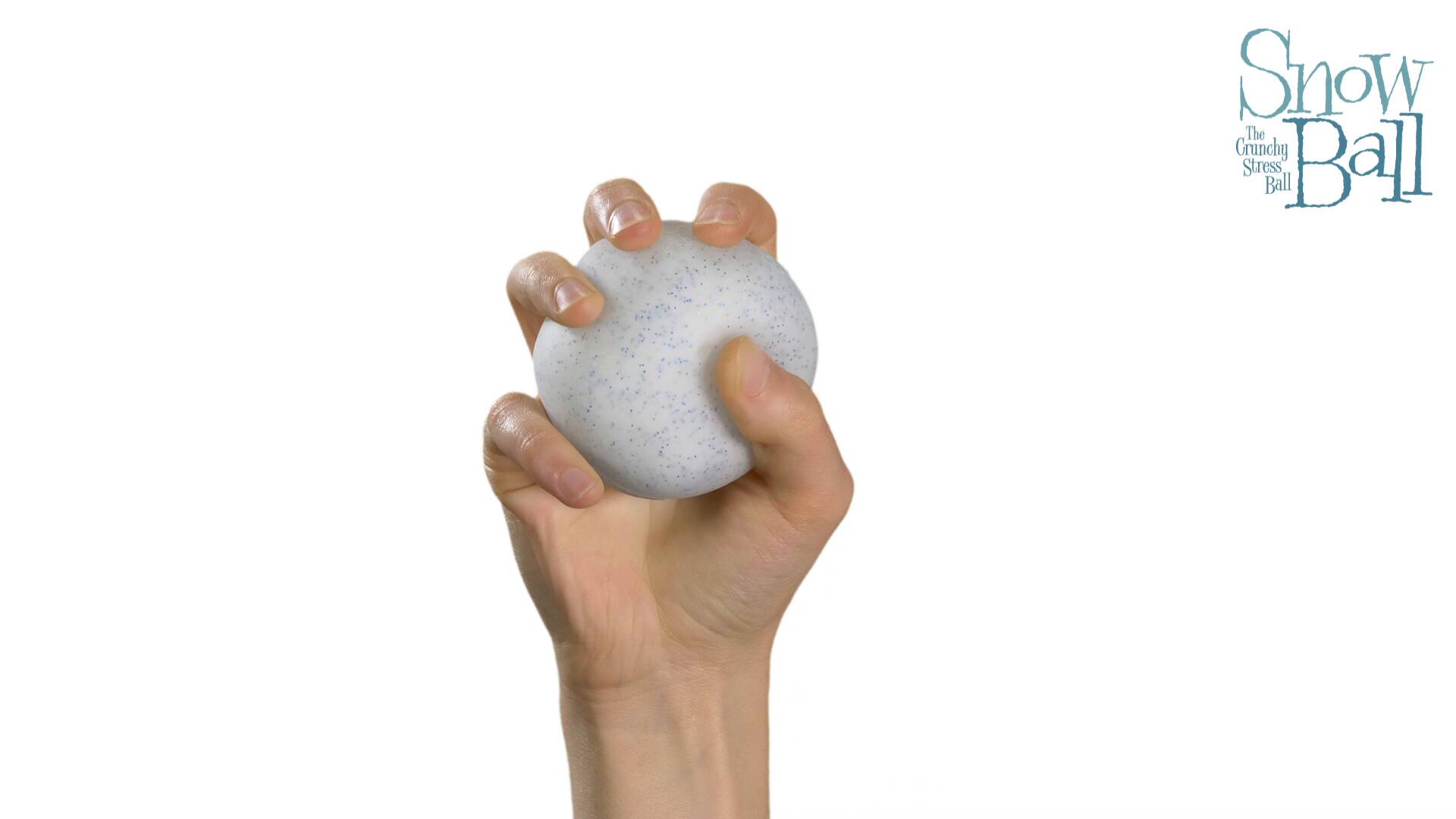 Snow Ball Crunch — Seasonal sensory fidget toy, NeeDoh stress ball — photo 2 of 3
