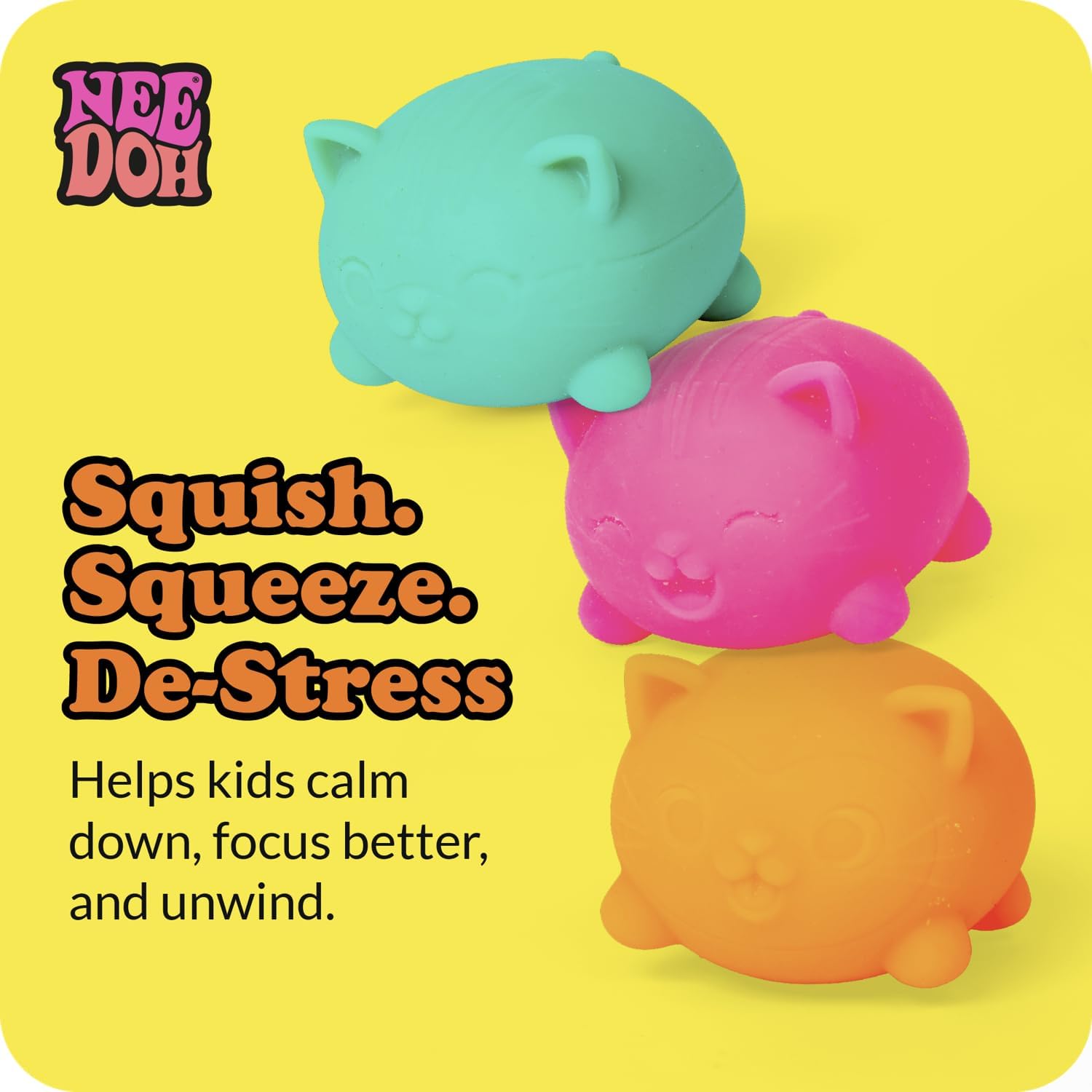 Teenie NeeDoh Cool Cats — Teenie Series sensory fidget toy, NeeDoh stress ball — photo 6 of 6
